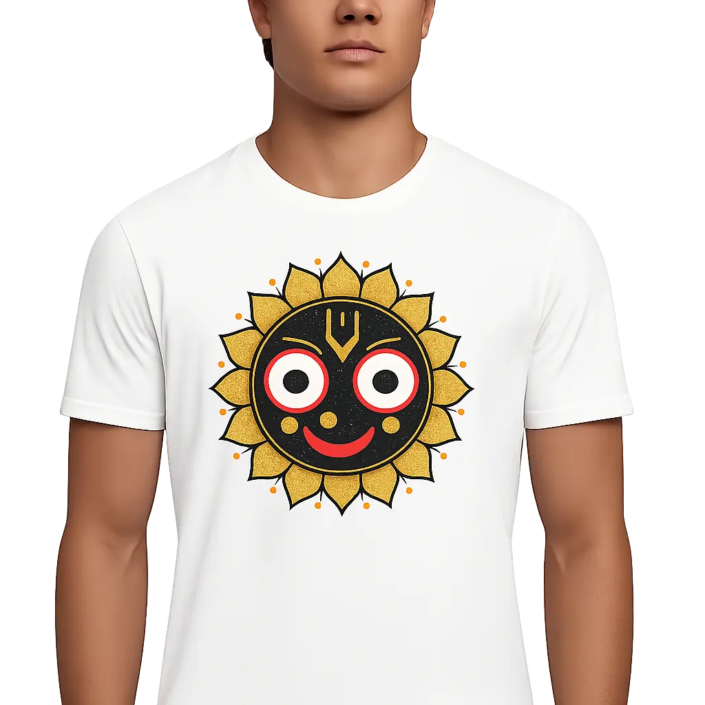 Jagannath Face Printed T-Shirt for Men | Rath Yatra Special