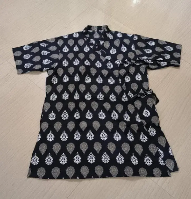 Printed Cotton Bagalbandhi Kurta for Men 