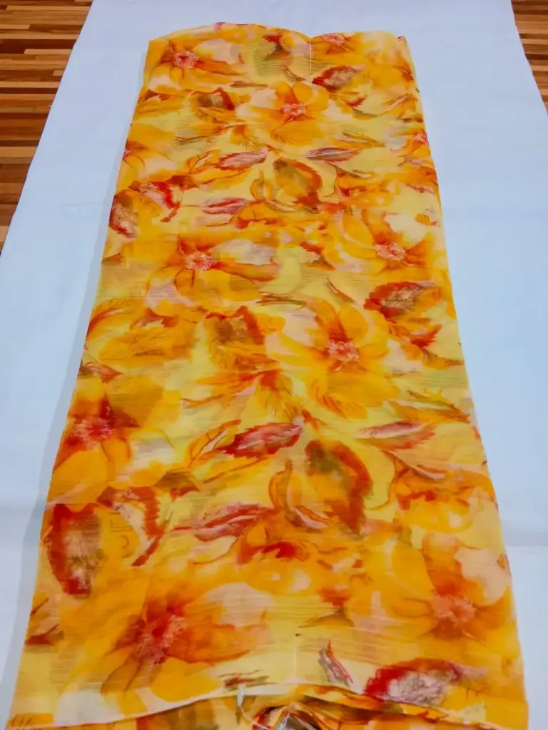Mayapur Phoolwali Saree – ISKCON Devotional Wear
