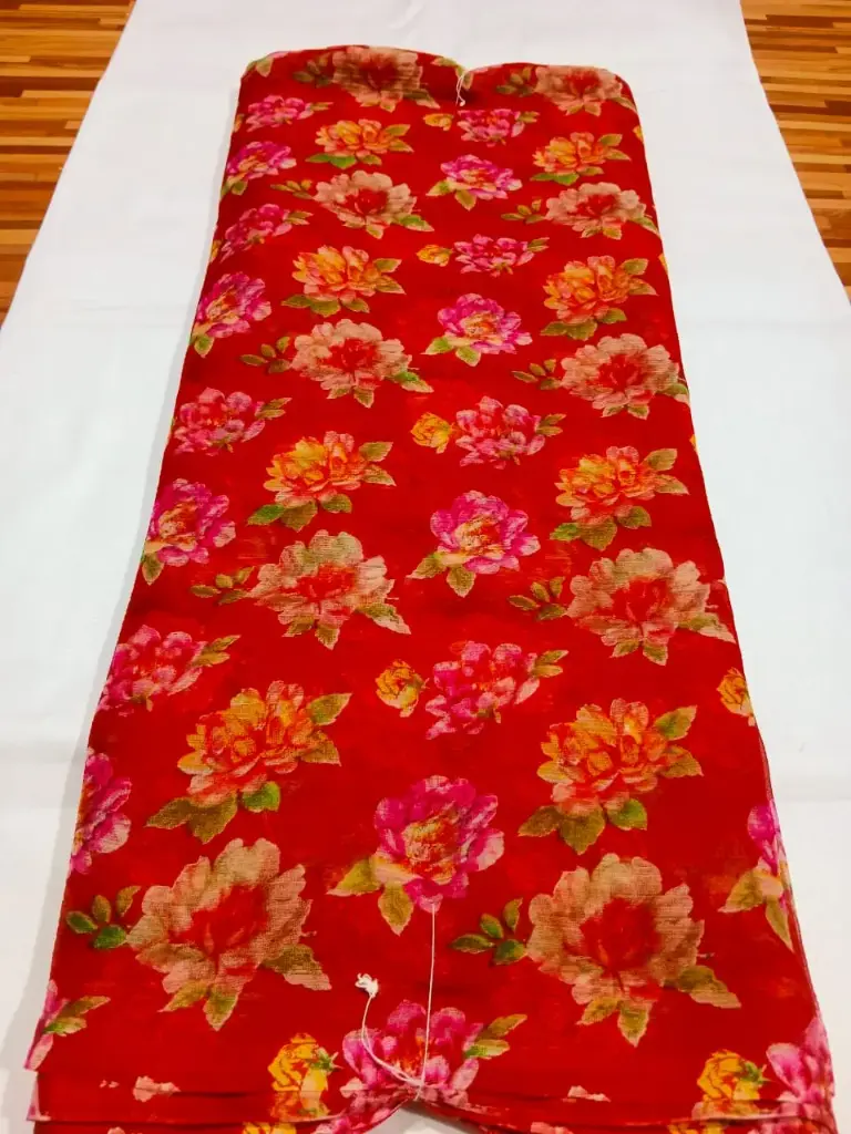 Mayapur Phoolwali Saree – ISKCON Devotional Wear 