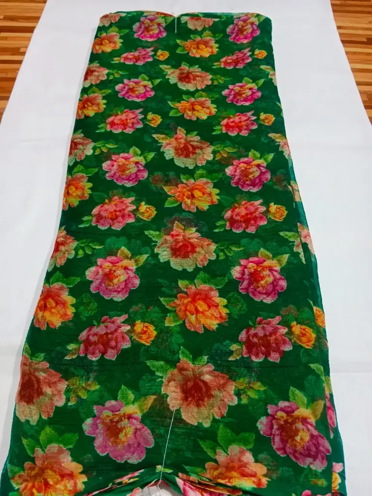 Mayapur Phoolwali Saree – ISKCON Devotional Wear 