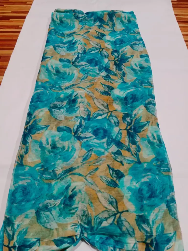 Mayapur Phoolwali Saree – ISKCON Devotional Wear 