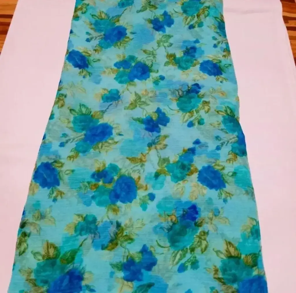 Mayapur Phoolwali Saree – ISKCON Devotional Wear 