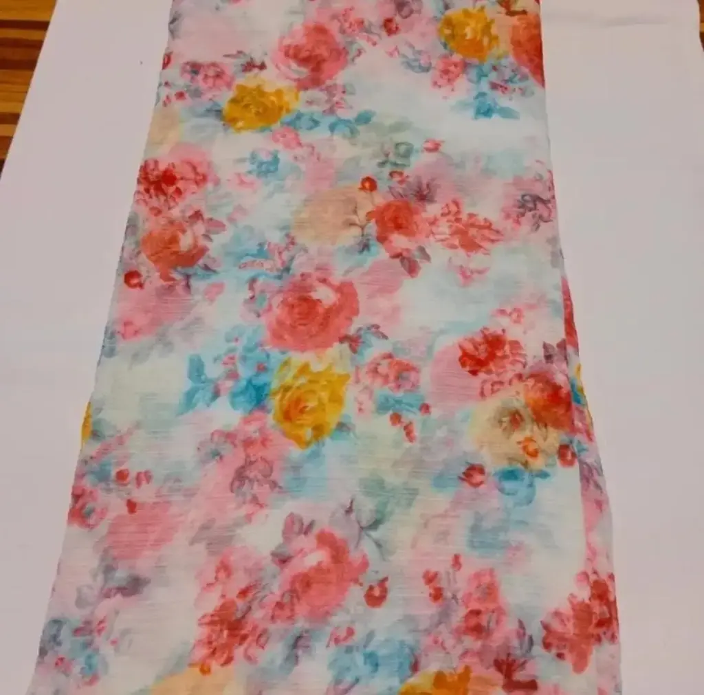 Mayapur Phoolwali Saree – ISKCON Devotional Wear 