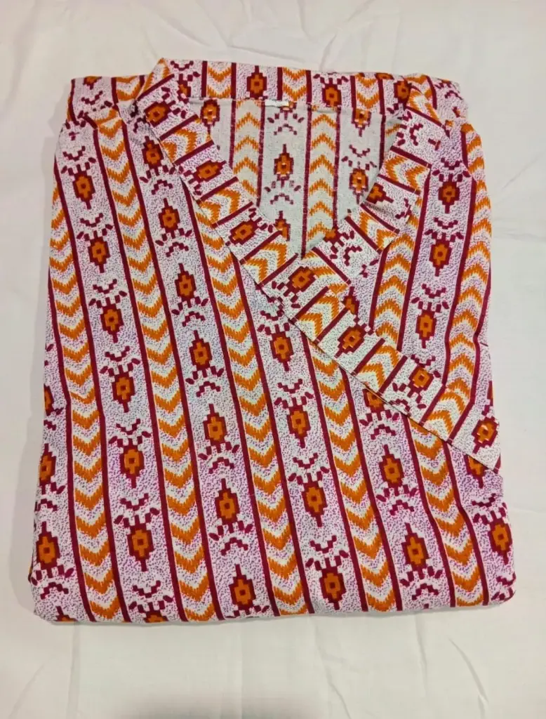 Printed Cotton Bagalbandhi Kurta for Men