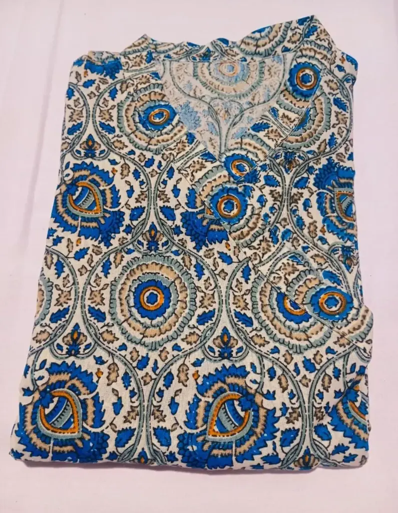 Printed Cotton Bagalbandhi Kurta for Men 