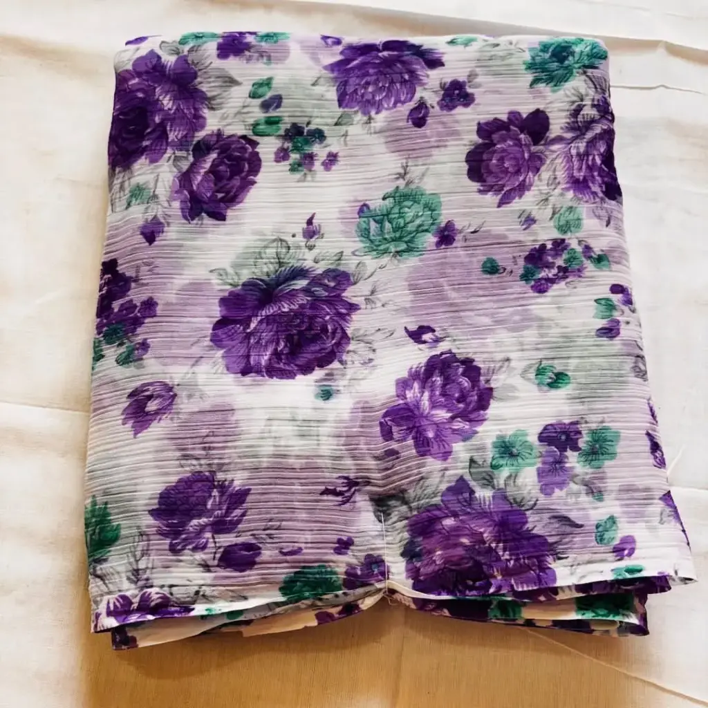 Mayapur Phoolwali Saree – ISKCON Devotional Wear