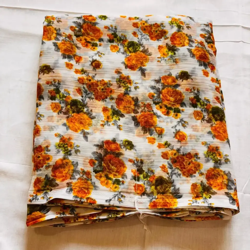 Mayapur Phoolwali Saree – ISKCON Devotional Wear  