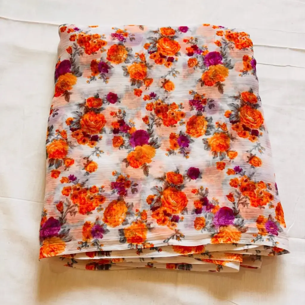 Mayapur Phoolwali Saree – ISKCON Devotional Wear       