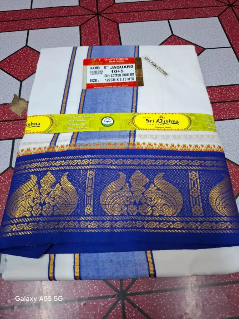 Pujari Dhoti with Uttorio