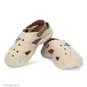 ComfortFlex Soft EVA Clogs – Cream & Brown | Lightweight & Waterproof Footwear 