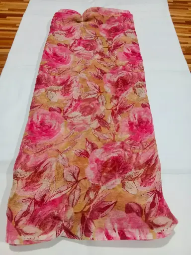 Mayapur Phoolwali Saree – ISKCON Devotional Wear 