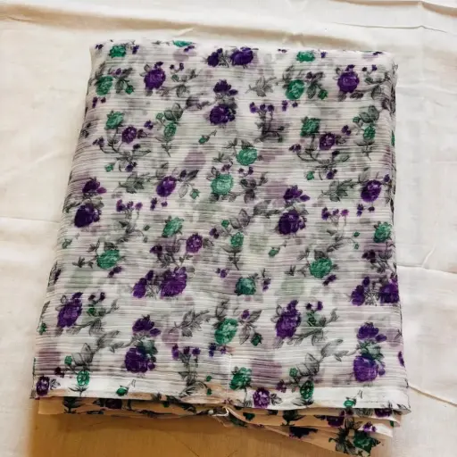 Mayapur Phoolwali Saree – ISKCON Devotional Wear    