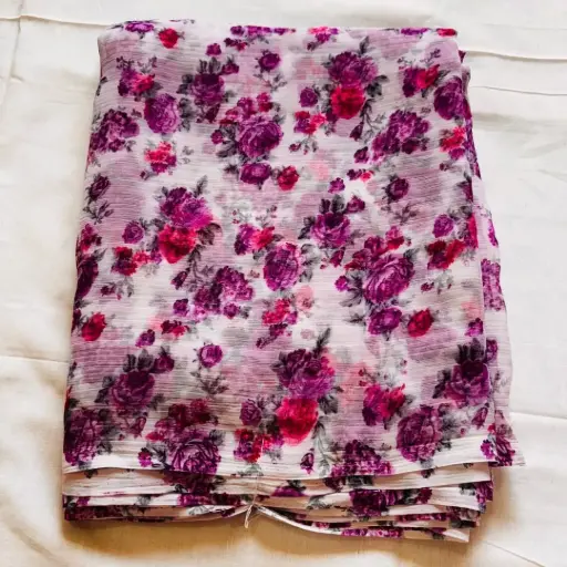 Mayapur Phoolwali Saree – ISKCON Devotional Wear      