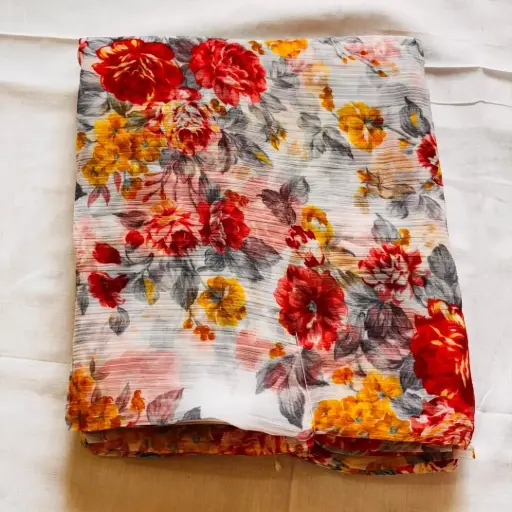 Mayapur Phoolwali Saree – ISKCON Devotional Wear      