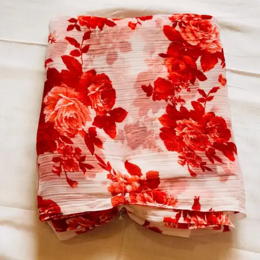 Mayapur Phoolwali Saree – ISKCON Devotional Wear            