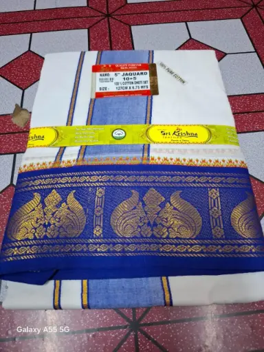 Pujari Dhoti with Uttorio