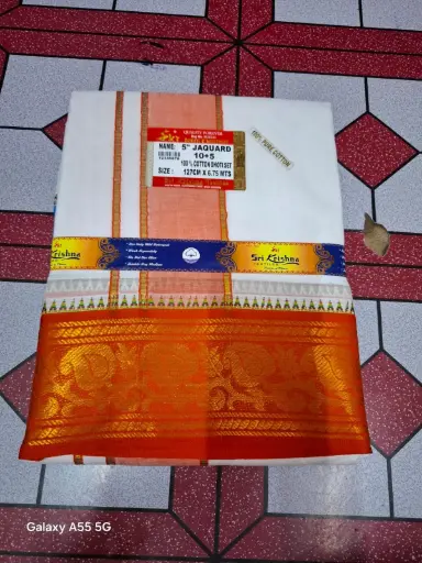 Pujari Dhoti with Uttorio
