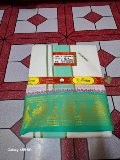 Pujari Dhoti with Uttorio