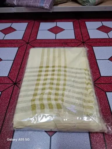 Pure Khadi Dhoti with Uttario Designed Par