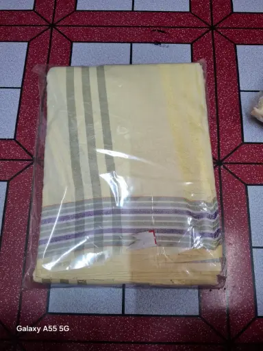 Pure Khadi Dhoti with Uttario Designed Par