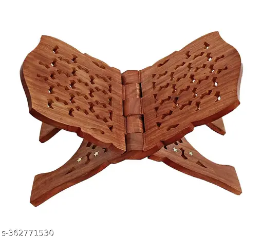 Tripaya - Wood Book Stand (12 x 5.5 inches) 