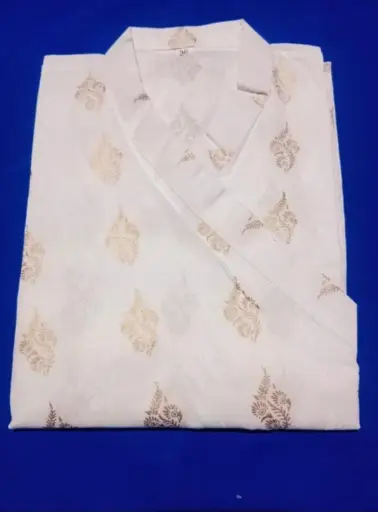 Printed Cotton Bagalbandhi Kurta for Men 