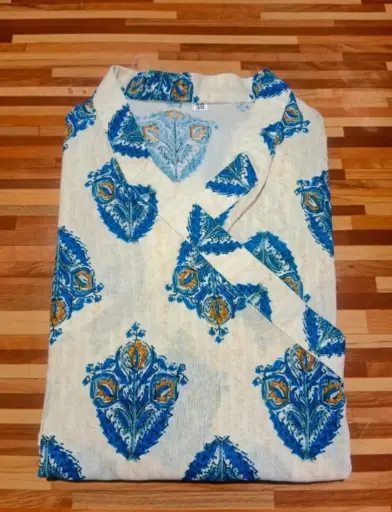 Printed Cotton Bagalbandhi Kurta for Men 