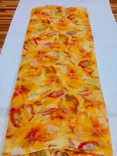 Mayapur Phoolwali Saree – ISKCON Devotional Wear