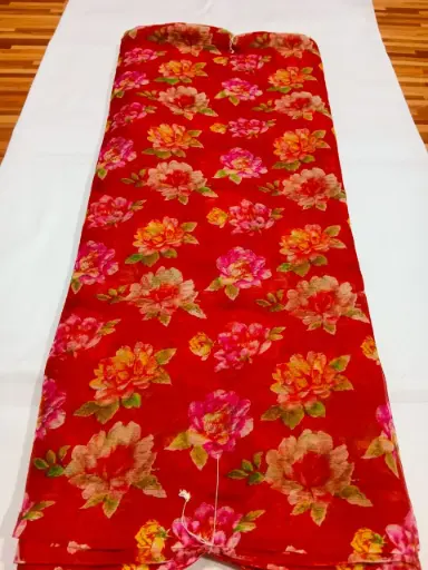 Mayapur Phoolwali Saree – ISKCON Devotional Wear 