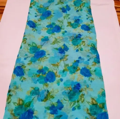 Mayapur Phoolwali Saree – ISKCON Devotional Wear 