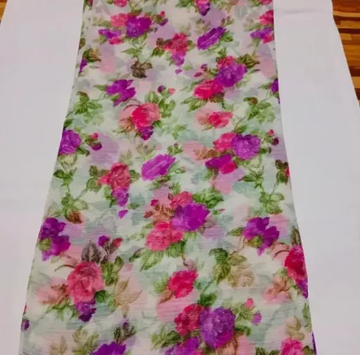 Mayapur Phoolwali Saree – ISKCON Devotional Wear 