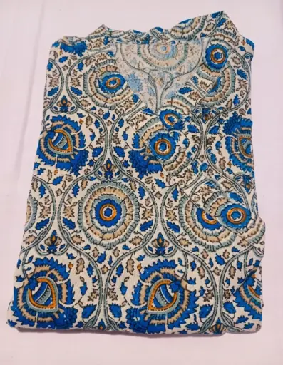 Printed Cotton Bagalbandhi Kurta for Men 